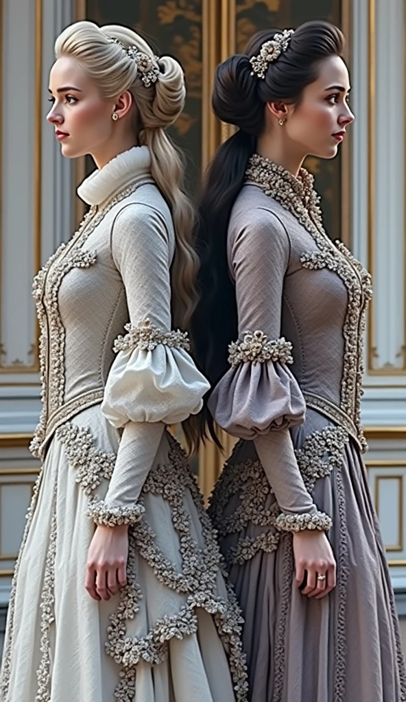 modern day version of marie antoinette, a elegance woman from upper-class family in Austria, European noble, wearing modern cloth in old money fashion style