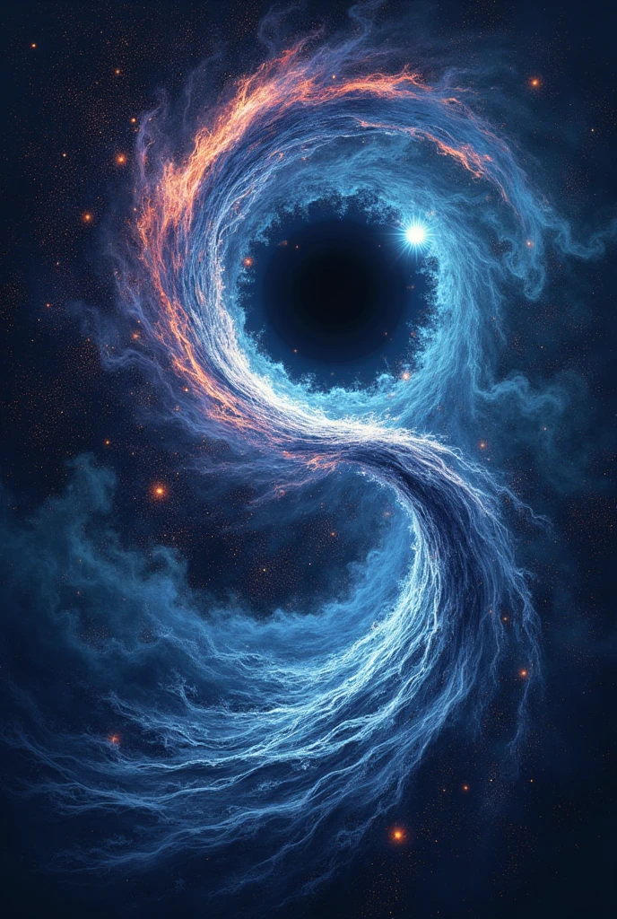 Shirt design about gravitational waves, In the design some black holes rotating around each other and the phrase "They are a new tool to explore the cosmos", with space and a neutron star in the background, that it is a youthful and beautiful design