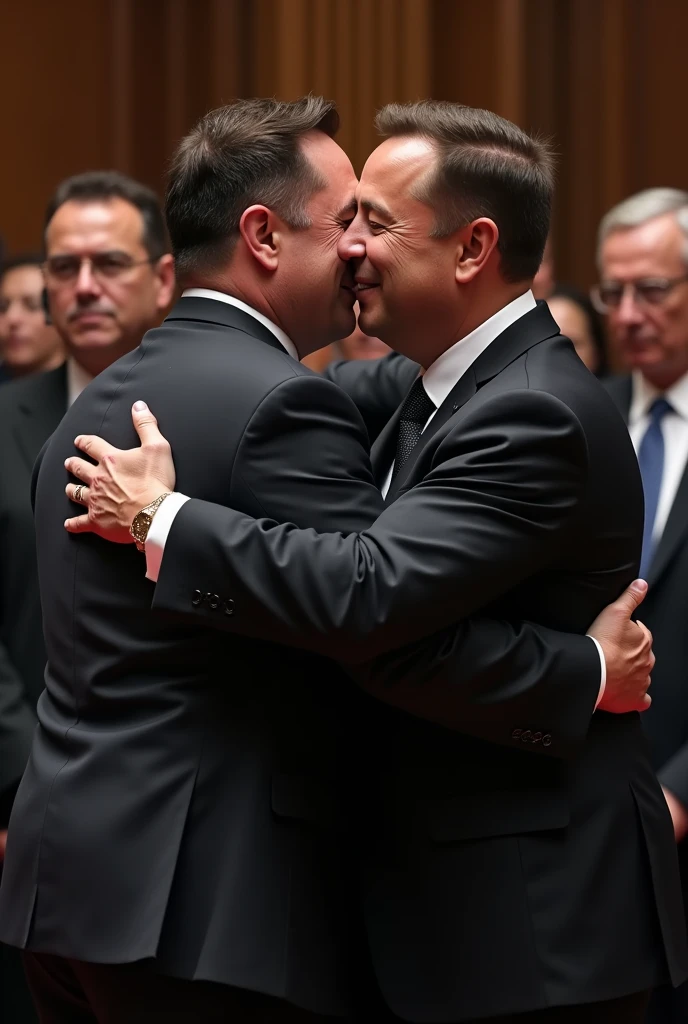 Elon Musk hugged Supreme Court Judge Alexandre de Moraes
