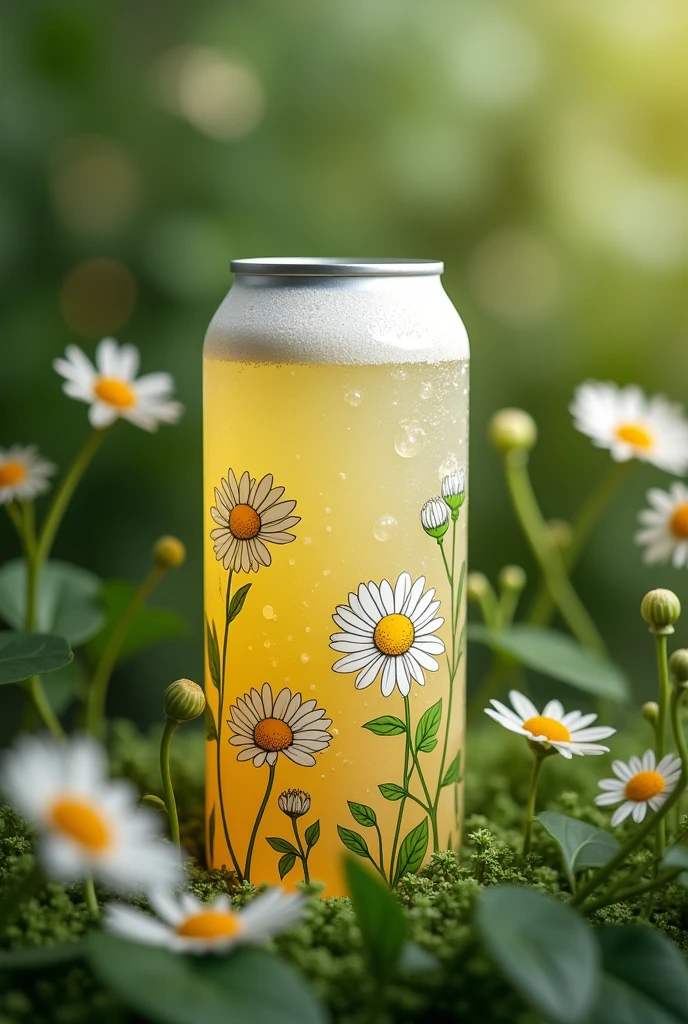 Make a can of chamomile soda 