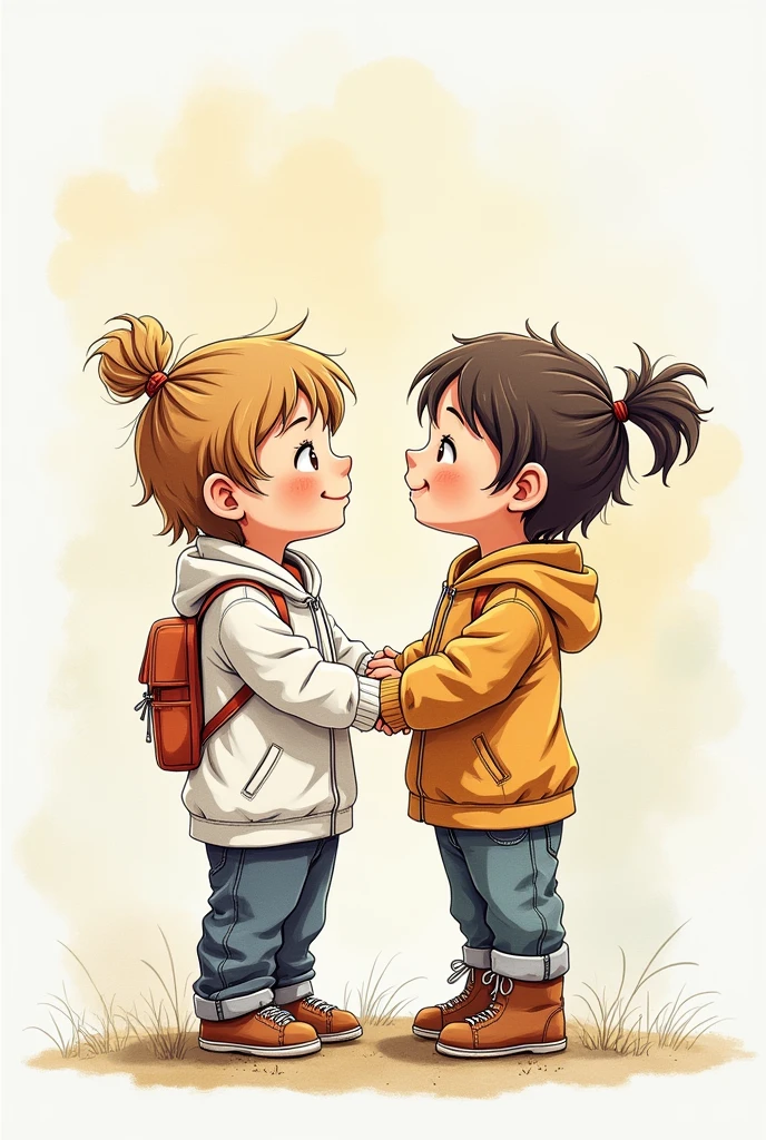 I would like one about the values and appropriate behaviors that generate a healthy and harmonious coexistence in drawing style please