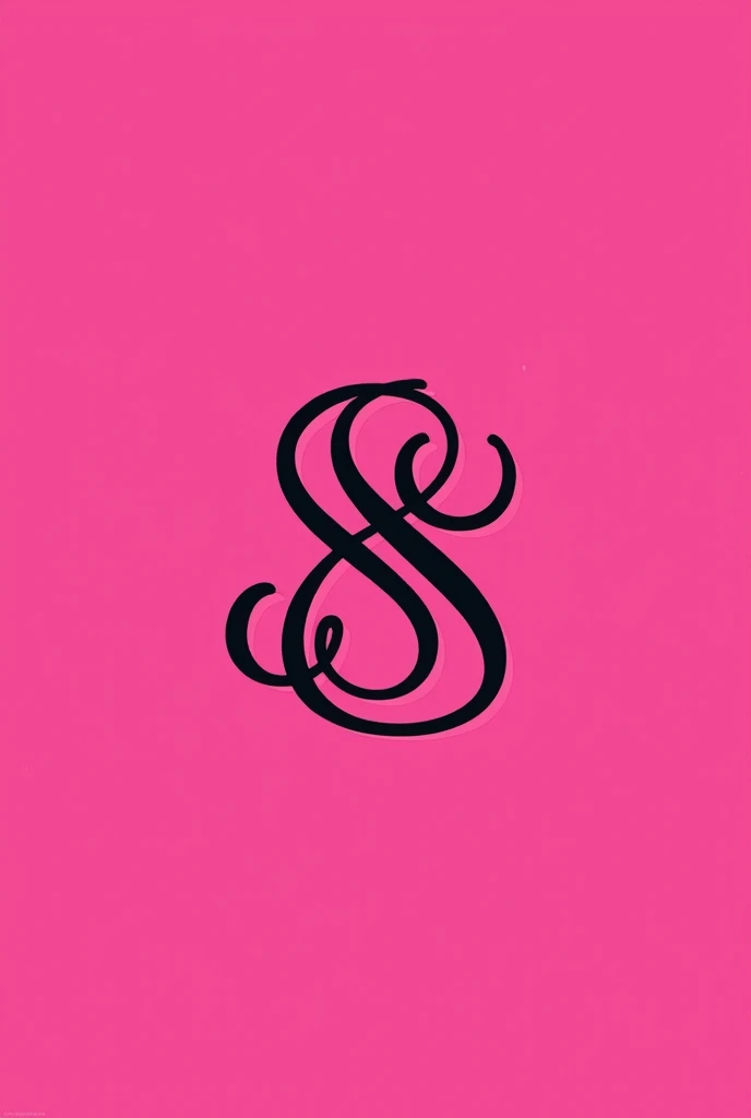 Pink logo with the initials MS in pretty letters joined together in black