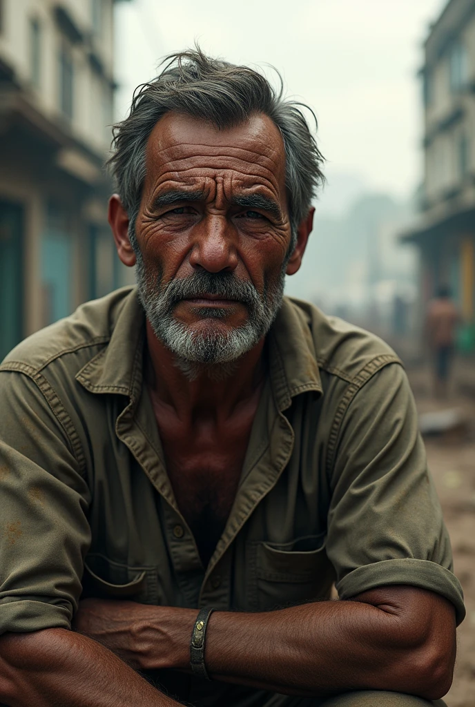 Poor man Crying