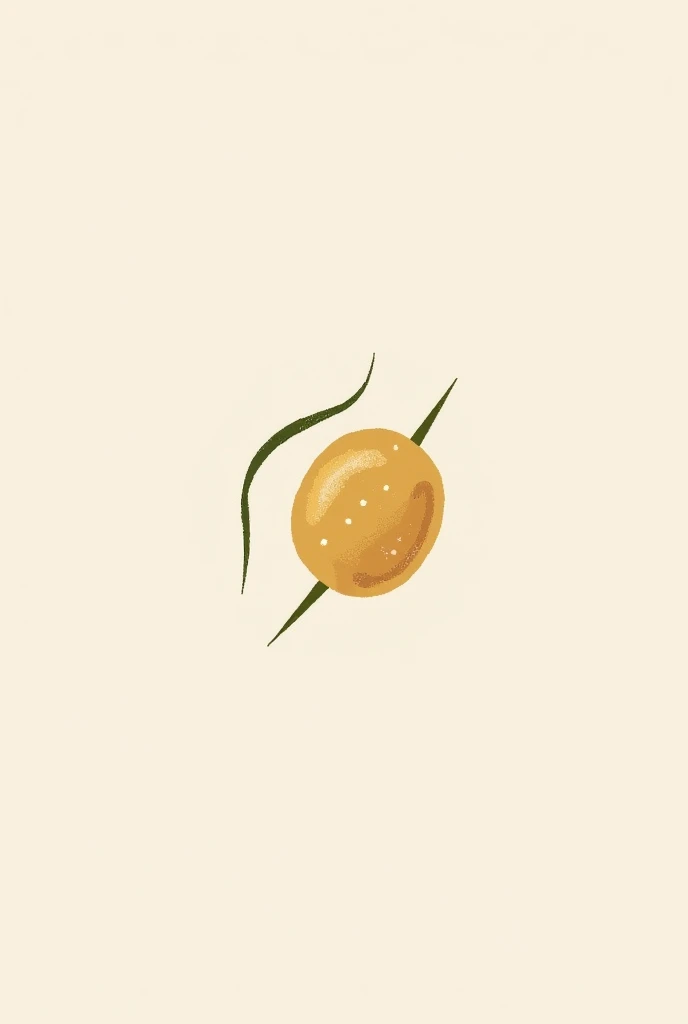 Create a minimalist logo design of a Brazilian couscous peitinho,