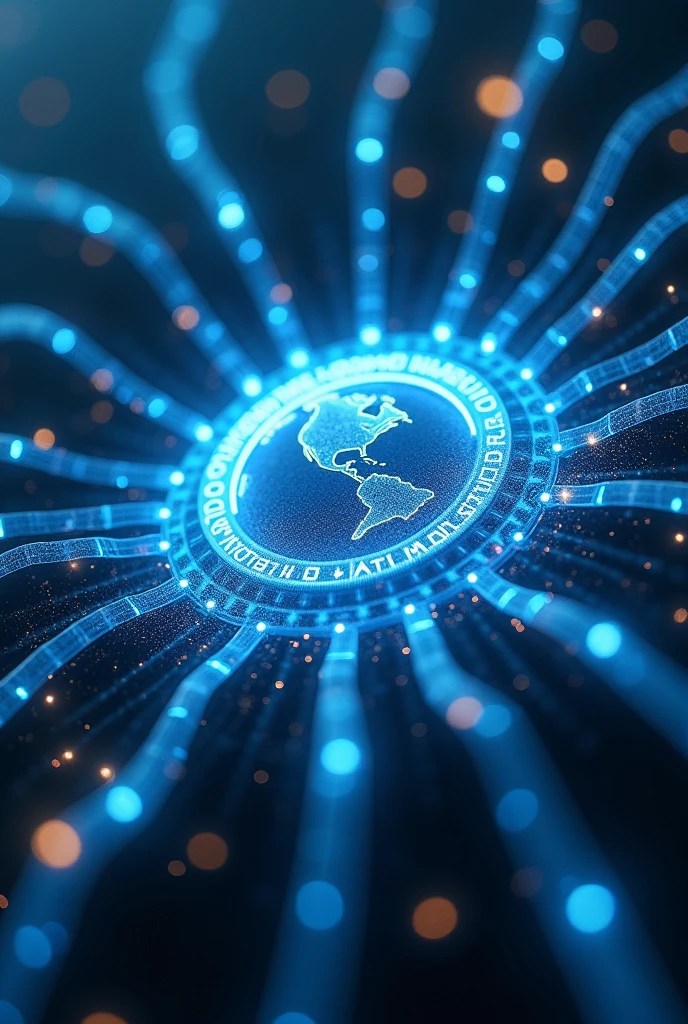 an image of the earth government surrounded by fiber optics