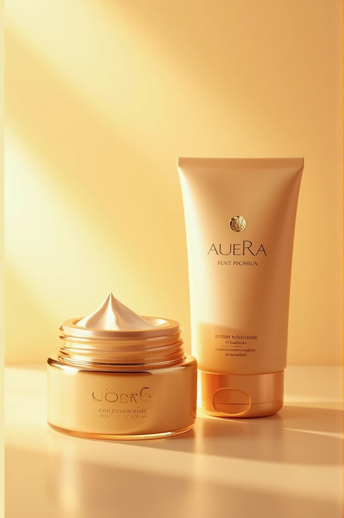 Create a moisturizer with the name aurea and packaging