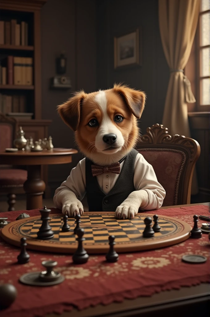 Dog who plays board games