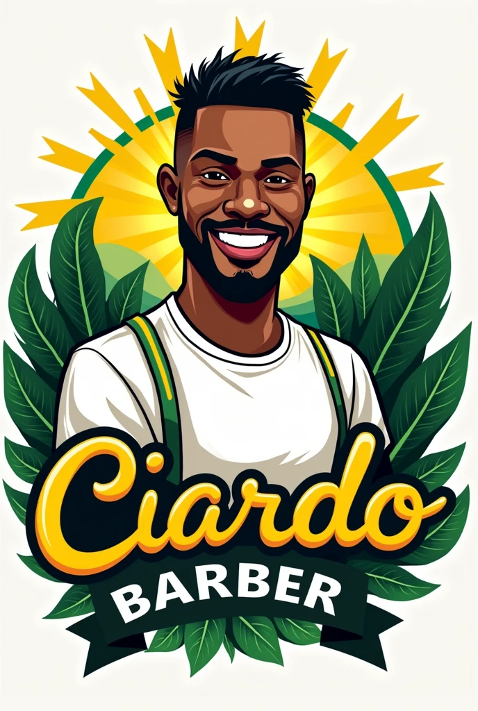 Ciardo barber logo Jamaican version