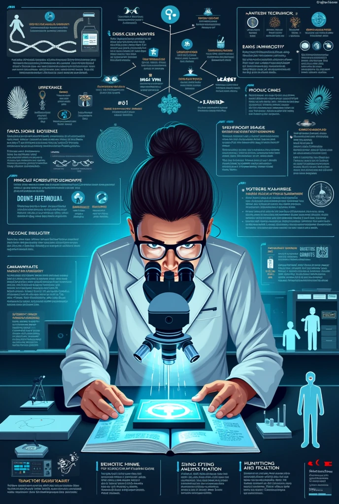 Create a poster about forensic genetics