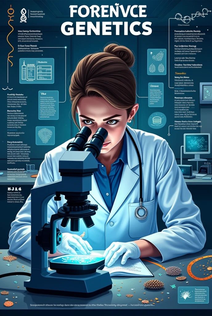 Create a poster about forensic genetics