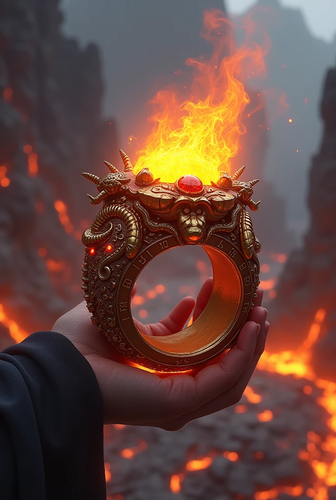 Ring of the Dragon (boosts fire resistance and fortifies health, reinforcing his draconic resilience)