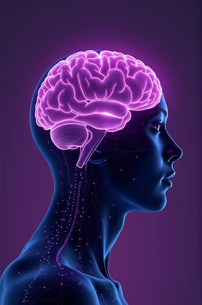 Artificial intelligence in Paraná with shades of purple