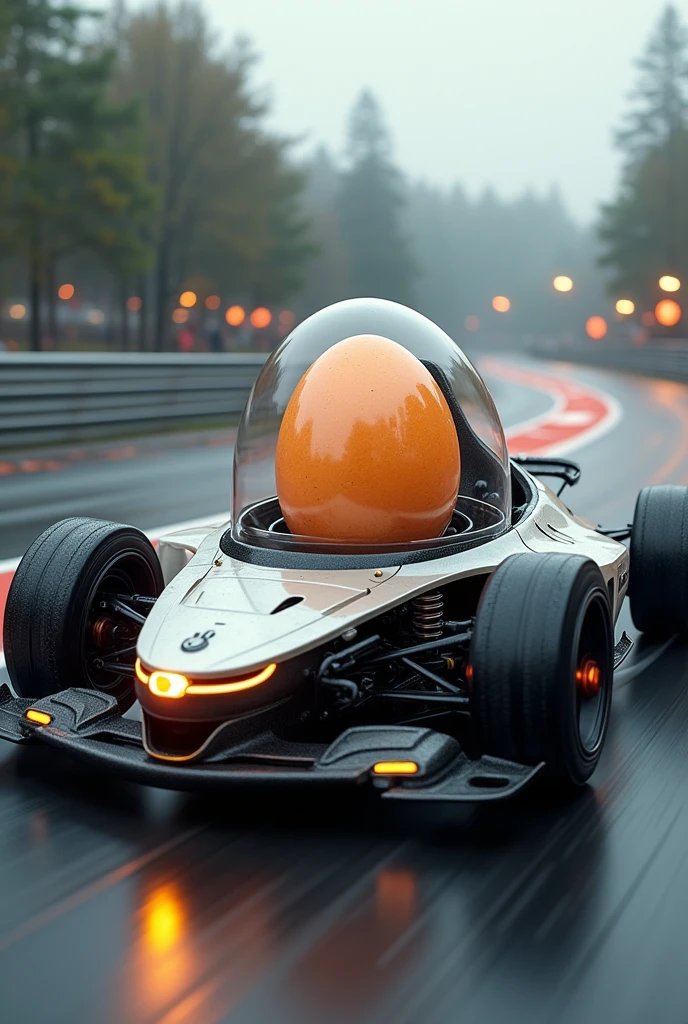 Auto formula 1 with systems to protect an egg