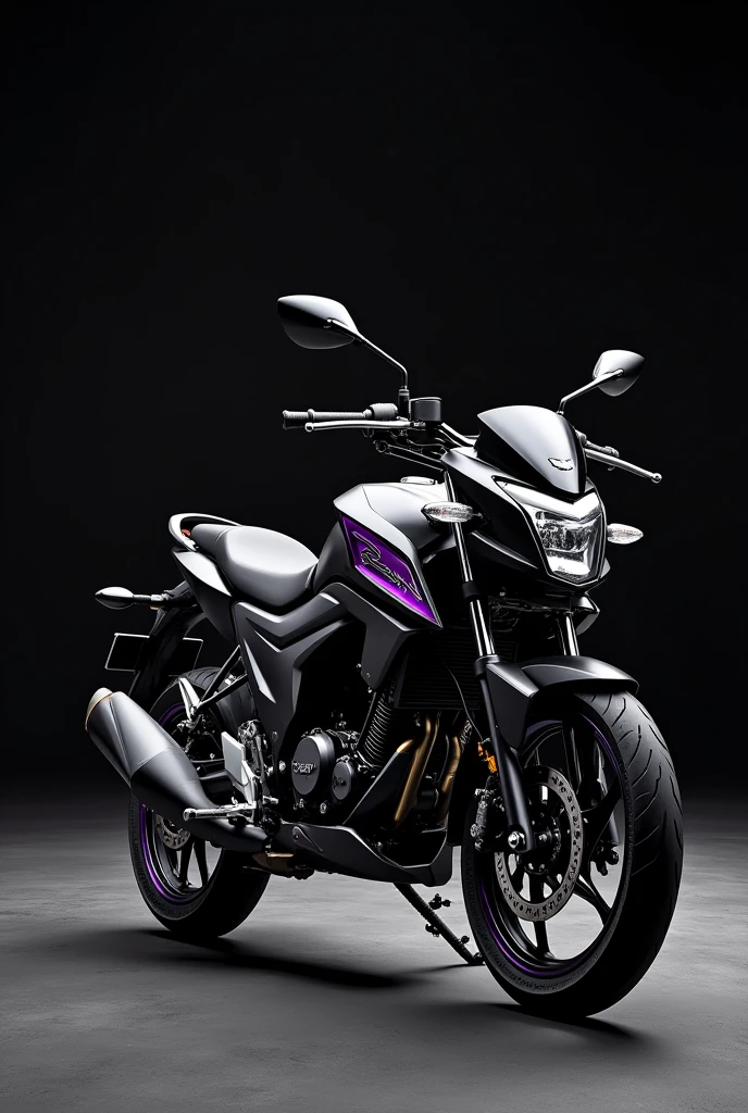 pulsar ns 160 ug in black with purple and gold details