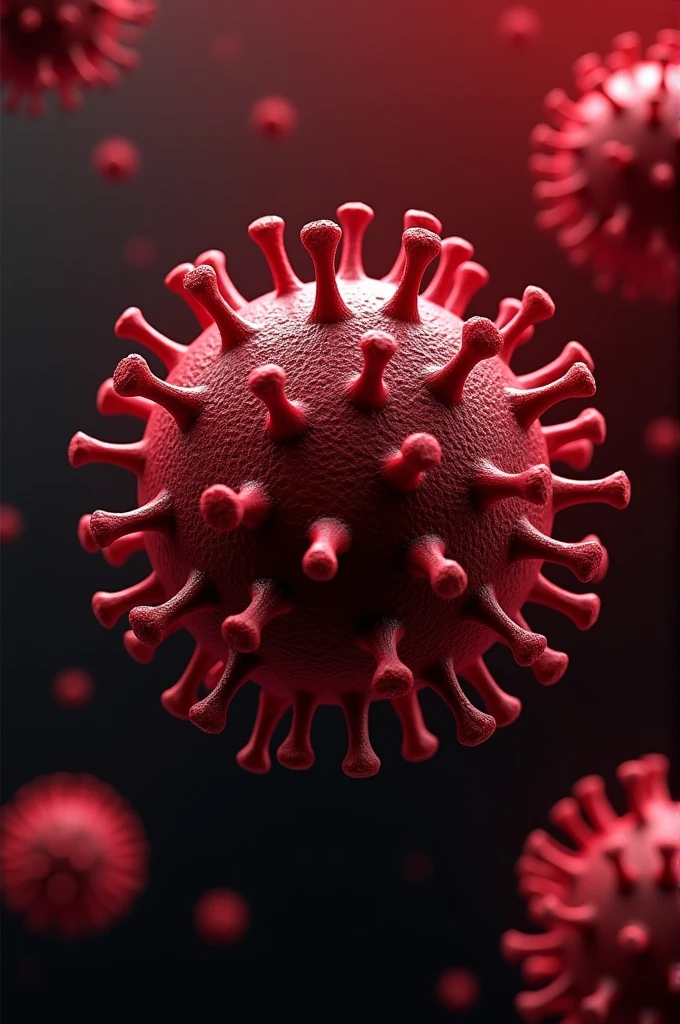 Image of a red virus