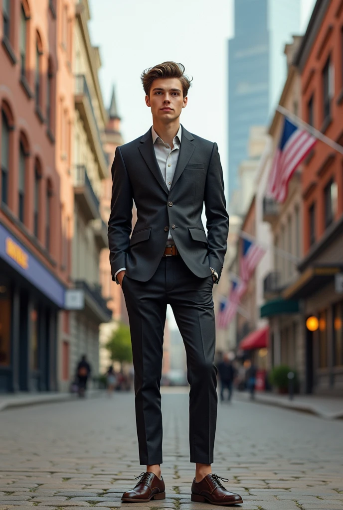 create a modern image with englsh american culture elements
