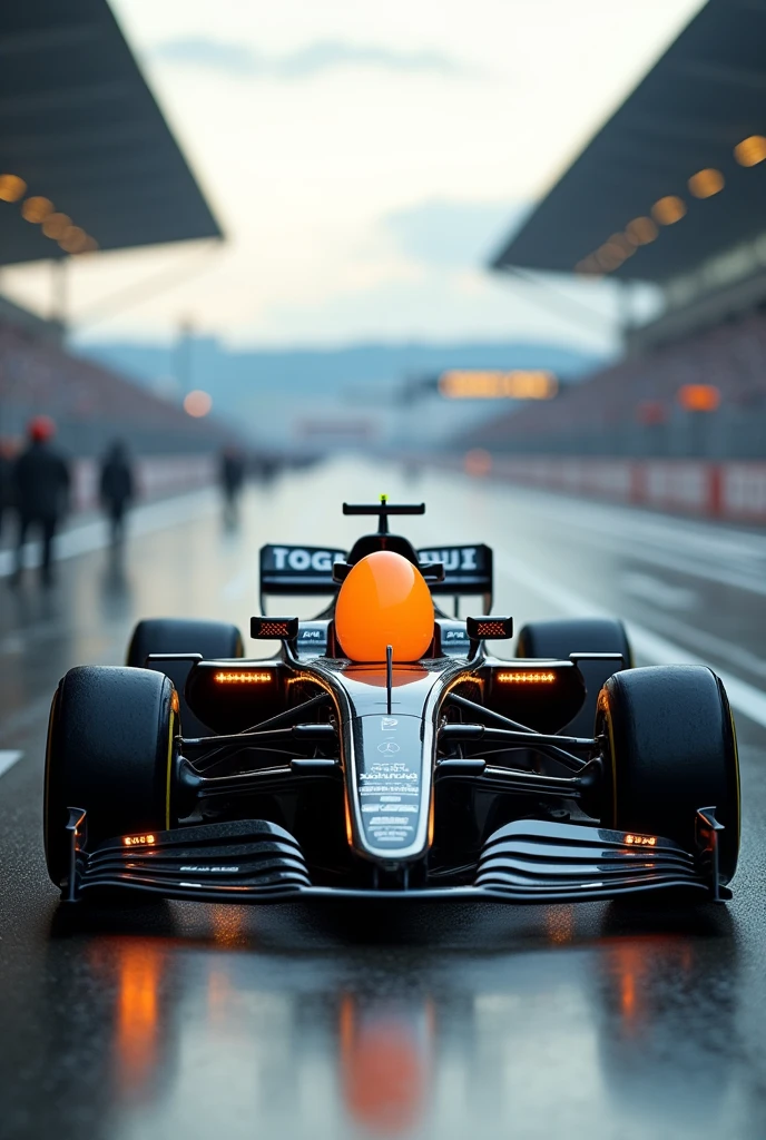 Auto formula 1 with systems to protect an egg , in an original way , where some part of the car protects the egg without being the seat
