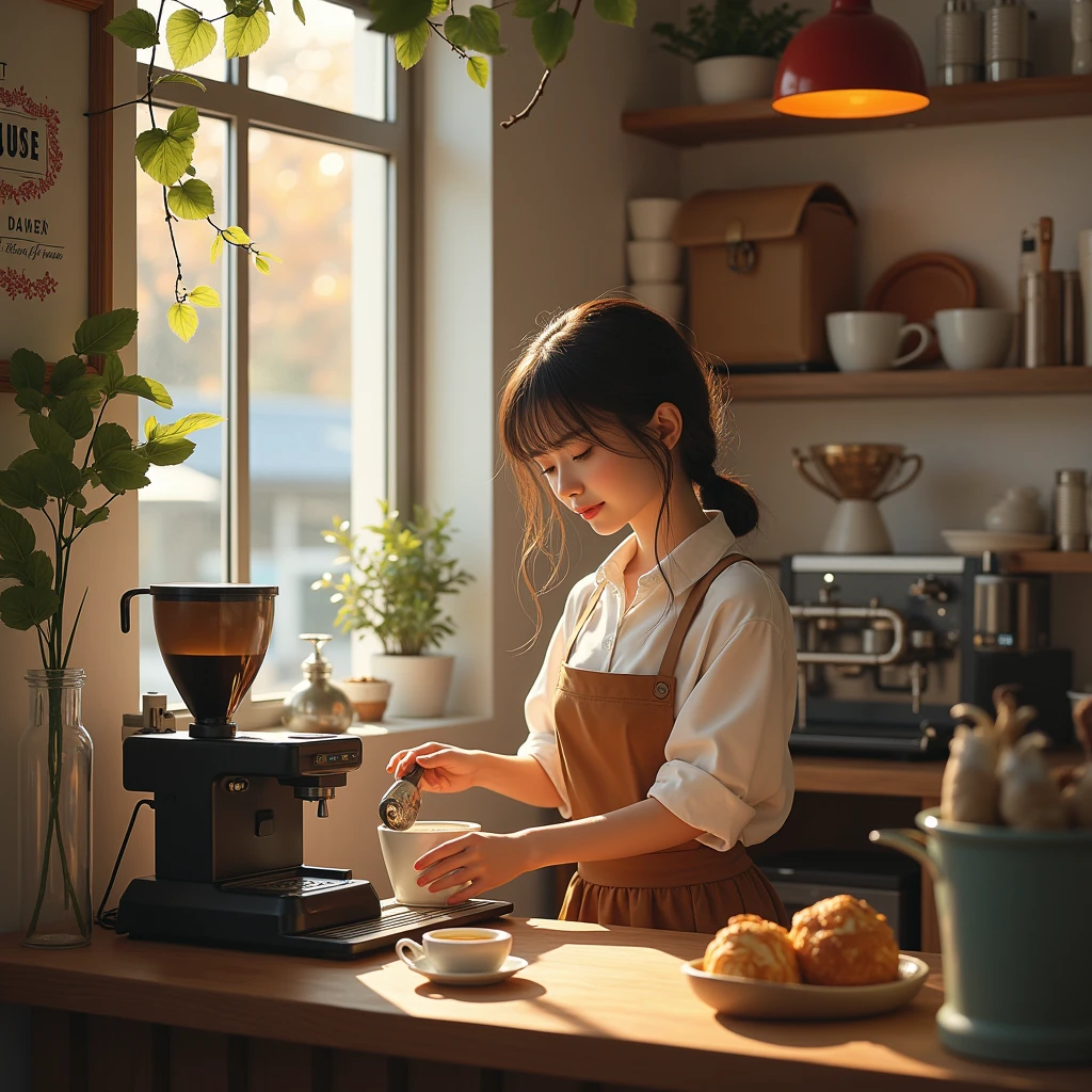 In a cozy little coffee shop in the heart of Seoul, Coffee of Tomorrow, works Yumi, a young dreamy barista, who believes that every cup of coffee he prepares can change people's destiny. Yumi is shy, but her warm smile wins over everyone who visits the cafe.