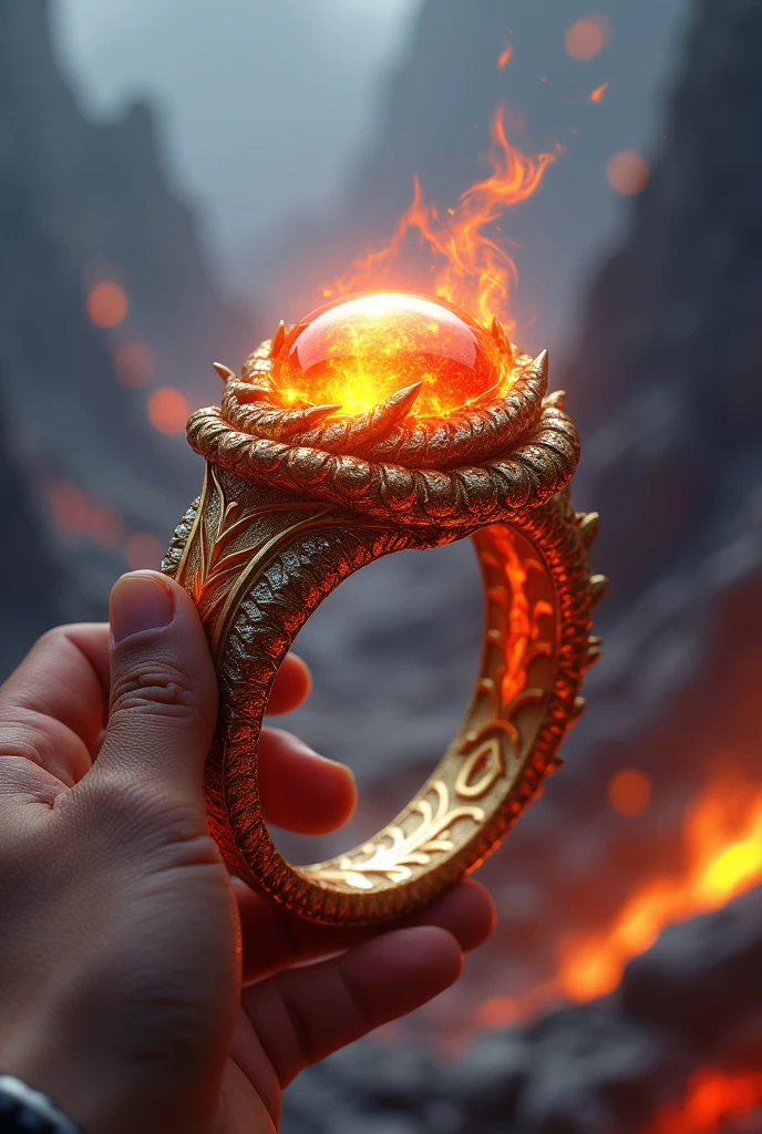 Ring of the Dragon (boosts fire resistance and fortifies health, reinforcing his draconic resilience)