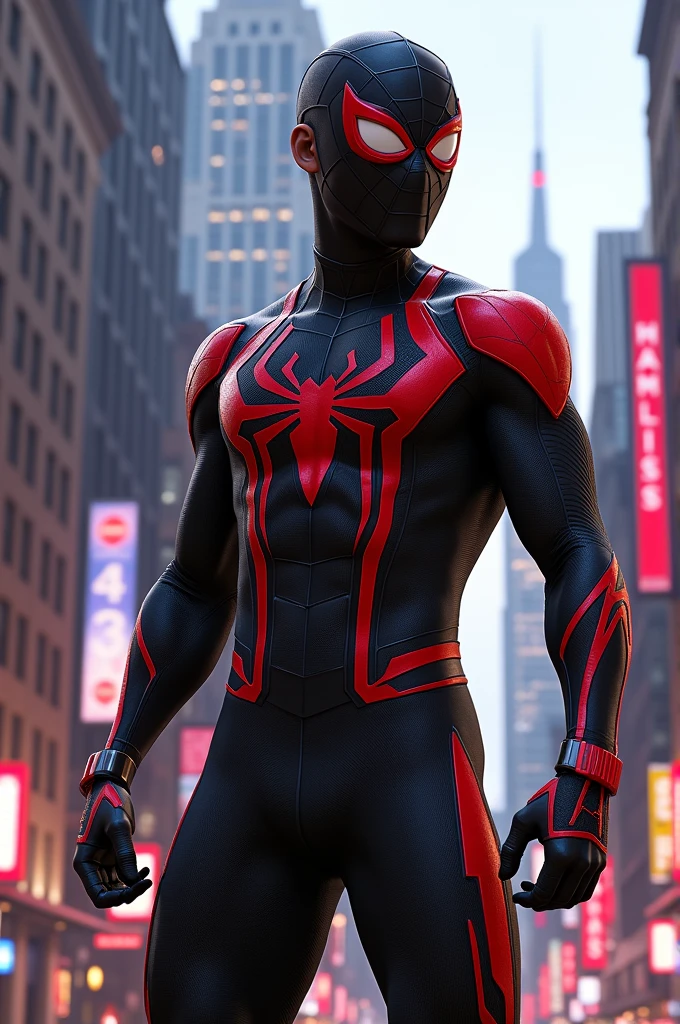 Fait moi une image marvel's spider-man 2 ps5 miles morales de Insomniac 