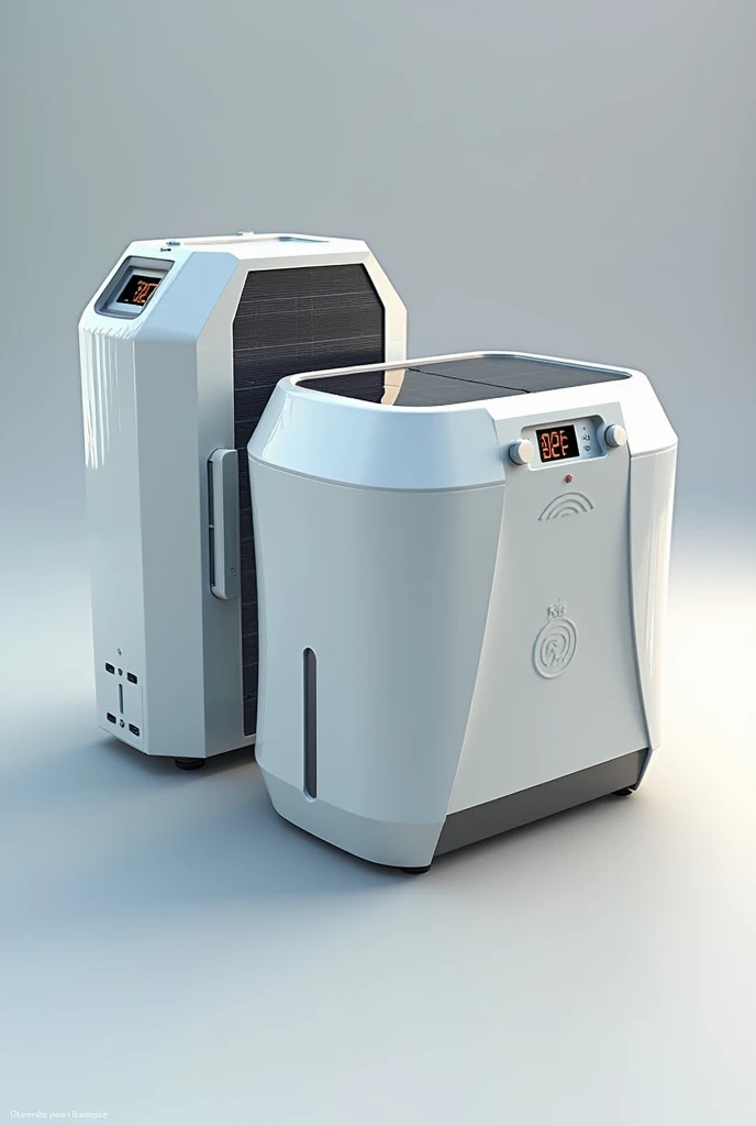 Two concentrated oxygen for patients that works with solar panel energy
