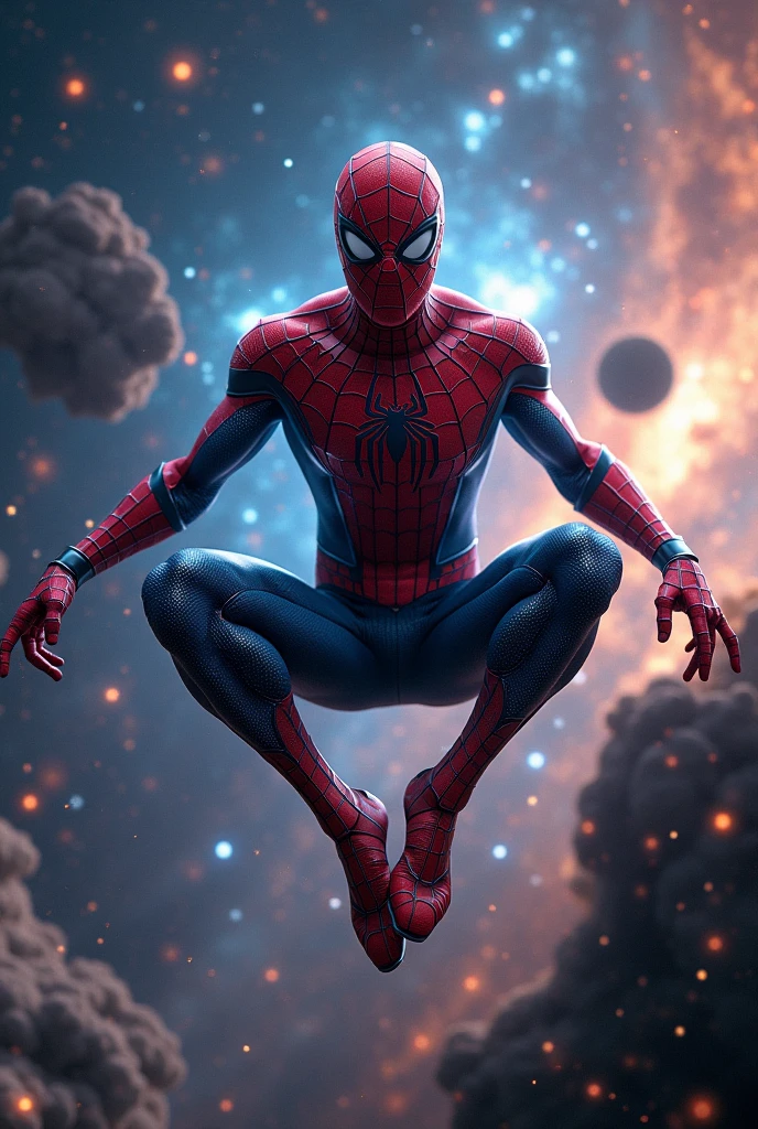 Ultra realistic image of celestial spider man