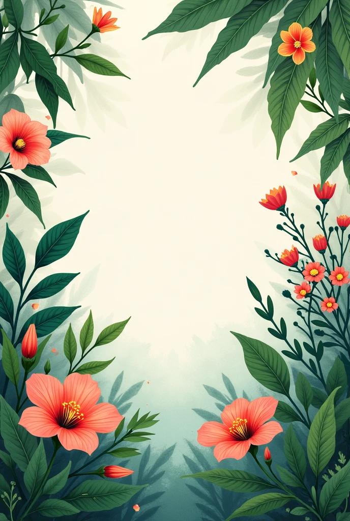 Make a cover for a project about plants