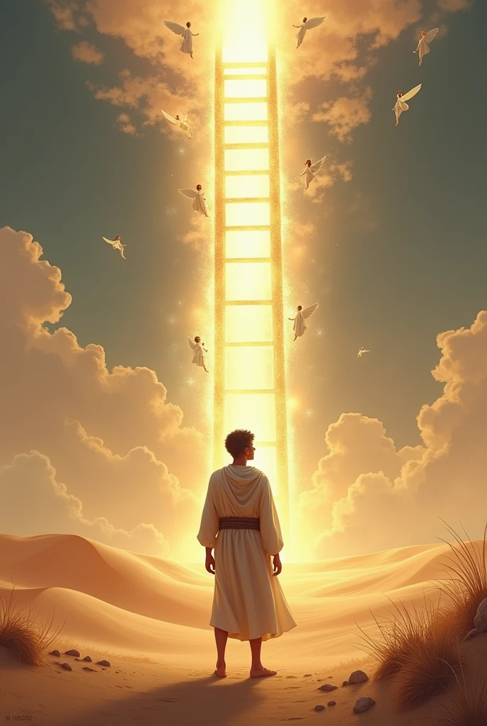 Jacob and the ladder in the desert that went to heaven