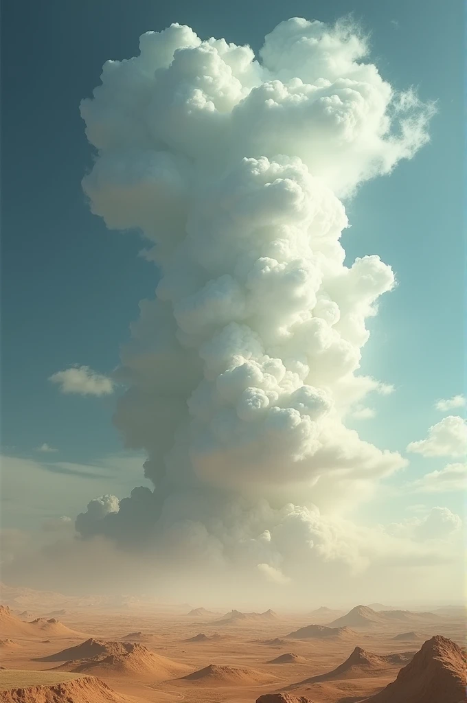Pillar of cloud in the desert