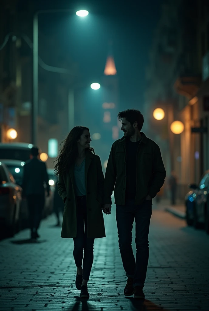 reveals John on the street, of the quiet city at night,walking next to an unknown woman. Both are carefree, giggling, without noticing that they are being watched. Ao fundo, Mary&#39;s window appears partially visible, surrounded by darkness, like a watchful eye.