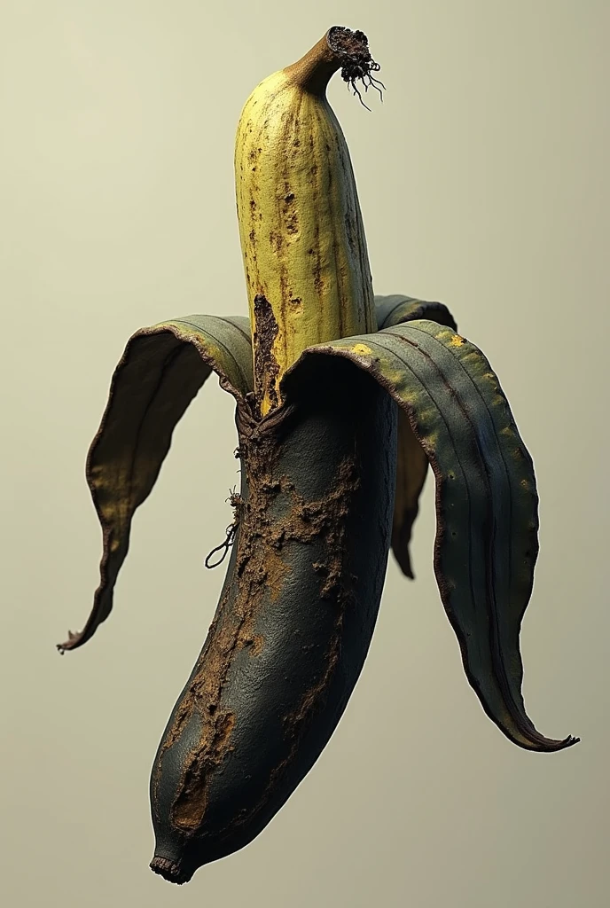 Give me a picture of a rotten banana 
