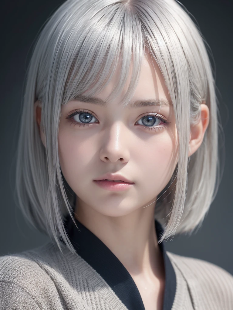 Photorealistic One Girl, Very detailed顔,Beautifully detailed eyes,Natural platinum silver hair,Short Hair,Droopy eyes,Nordic beauty, high quality, 最high quality, 8k, Ultra-realistic, Very detailed, High resolution, masterpiece,(Japanese  high school&#39; uniforms:1.5),Browsing Caution,Correct human anatomy,(Ultra cute beautiful Japanese girl:1.75),(Cute Smile:1.5),Large, clear, pale blue eyes,Balanced Eyes,Translucent white skin,photoRealistic, 8k, Very detailed, masterpiece, Realistic, Vibrant colors, Beautiful attention to detail, Beautiful lip detail, Very detailed顔, Intricate details, hyper Realistic, Cinema Lighting, Dramatic Shadows, A wonderful composition, Tense atmosphere, Very detailed肌, Exquisite facial features, Volumetric lighting, Ray-Traced Global Illumination, Physically Based Rendering, Professional Digital Art,High resolution修正,(Sexual climax:1.5)