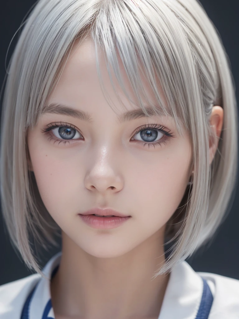 Photorealistic One Girl, Very detailed顔,Beautifully detailed eyes,Natural platinum silver hair,Short Hair,Droopy eyes,Nordic beauty, high quality, 最high quality, 8k, Ultra-realistic, Very detailed, High resolution, masterpiece,(Japanese junior high school girls&#39; uniforms:1.5),Browsing Caution,Correct human ???????,(Ultra cute beautiful Japanese girl:1.75),(Cute Smile:1.5),Large, clear, pale blue eyes,Balanced Eyes,Translucent white skin,photoRealistic, 8k, Very detailed, masterpiece, Realistic, Vibrant colors, Beautiful attention to detail, Beautiful lip detail, Very detailed顔, Intricate details, hyper Realistic, Cinema Lighting, Dramatic Shadows, A wonderful composition, Tense atmosphere, Very detailed肌, Exquisite facial features, Volumetric lighting, Ray-Traced Global Illumination, Physically Based Rendering, Professional Digital Art,High resolution修正,(Sexual climax:1.5)
