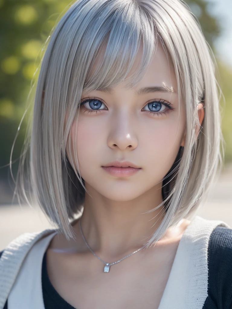 Photorealistic One Girl, Very detailed顔,Beautifully detailed eyes,Natural platinum silver hair,Short Hair,Droopy eyes,Nordic beauty, high quality, 最high quality, 8k, Ultra-realistic, Very detailed, High resolution, masterpiece,(Japanese junior high school girls' uniforms:1.75),Browsing Caution,Correct human anatomy,(Ultra cute beautiful Japanese girl:1.75),(Cute Smile:1.75),Large, clear, pale blue eyes,Balanced Eyes,Translucent white skin,photoRealistic, 8k, Very detailed, masterpiece, Realistic, Vibrant colors, Beautiful attention to detail, Beautiful lip detail, Very detailed顔, Intricate details, hyper Realistic, Cinema Lighting, Dramatic Shadows, A wonderful composition, Tense atmosphere, Very detailed肌, Exquisite facial features, Volumetric lighting, Ray-Traced Global Illumination, Physically Based Rendering, Professional Digital Art,High resolution修正,(Sexual climax:1.5)