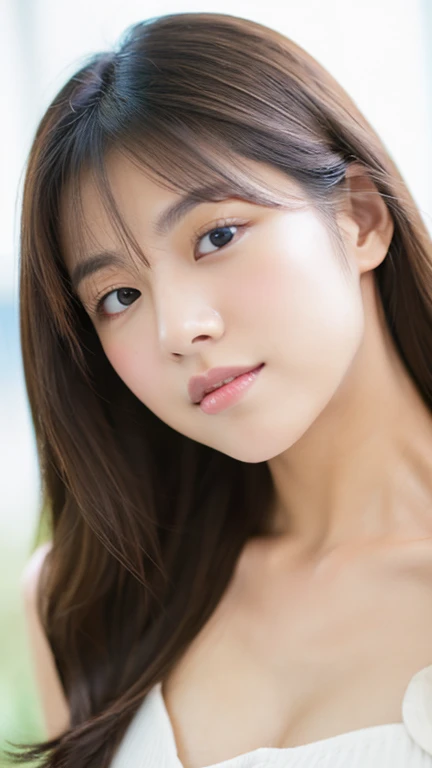 lens: 135mm f1.8, (Highest quality), (Beautiful Japanese Girl), (Moisturized lips), Narrow eyes, double eyelid, Delicate clavicle, Flat Chest , I&#39;m ashamed of my smallness, Underdeveloped breasts, smile, (Spotted sunlight: 1.2), Professional Lighting, (Petite figure), (Sunburned skin: 0.2), Full body photo, Full Body Focus, (Standing posture)、A proper honor student、Slender body、(A wearing a navy blue blazer:1.5)、boyish, Putting very short hair into a ponytail、Stylish white bedroom、Ribbon on chest、Sweep all your hair back、Crouching with rope、Round 1,(((Completely naked))),  