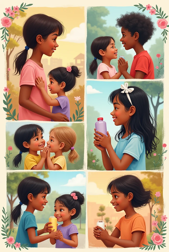 Kindness collage for ren in everyday life