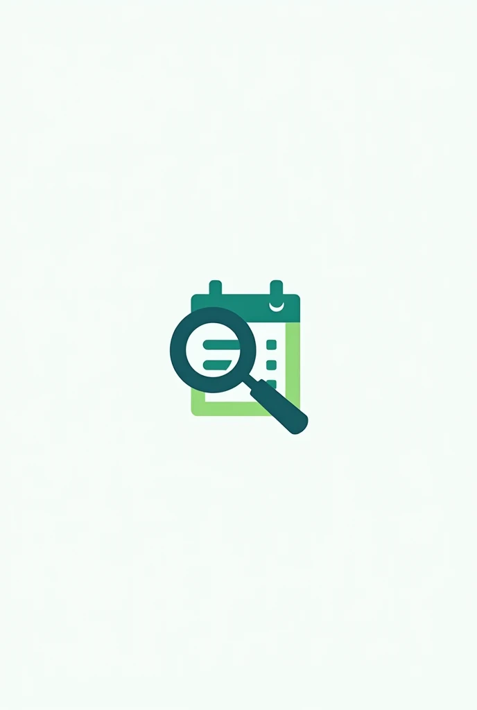 A logo template for a offers page Create a vector logo of a magnifying glass icon. Adjust the size and position to make it stand out.
Add a small calendar integrated into the magnifying glass icon. Make sure the calendar is subtle and doesn't overwhelm the design..
Apply blue color to magnifying glass icon to convey trust.
Use green on the calendar to represent offers.
Add pops of orange to your design to highlight important elements and draw attention..
Typography:
Select a clean, modern font. "Findings" choose a bold font and to "DayWeb", a simpler source.
Insert text into the design. Posicione “Findings” e “DayWeb” de forma equilibrada com o ícone.
Final Adjustments:
Ensure the design is clear and readable at different sizes.
Adjust the spacing and alignment of elements for a harmonious look.