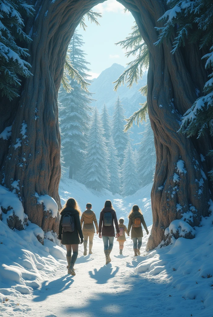 Humans entering Narnia