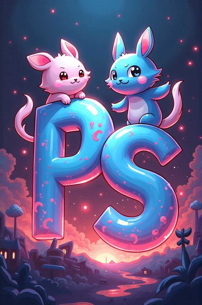 create logo/photo for Instagram photo with the acronym (PS) with anime theme