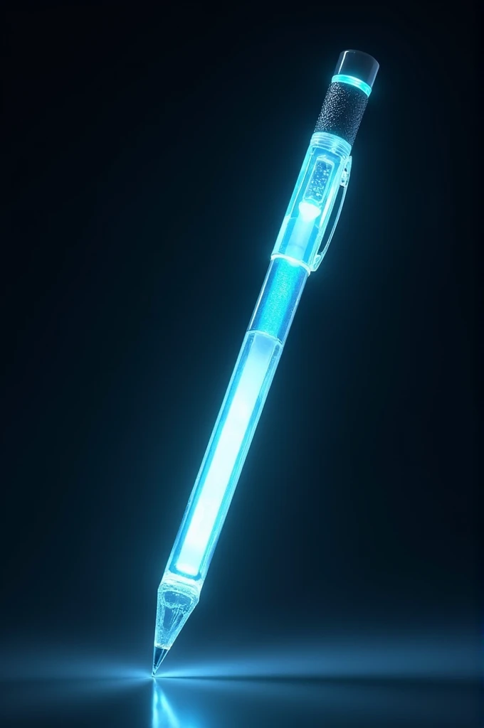 Transparent and phosphorescent flexible pencil