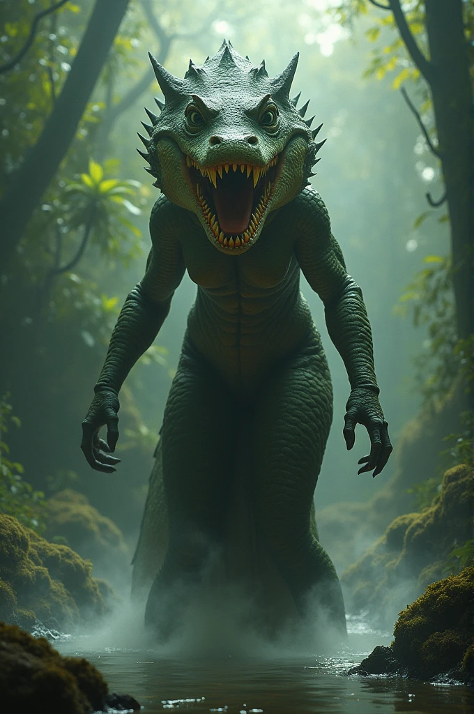 Crocodile woman