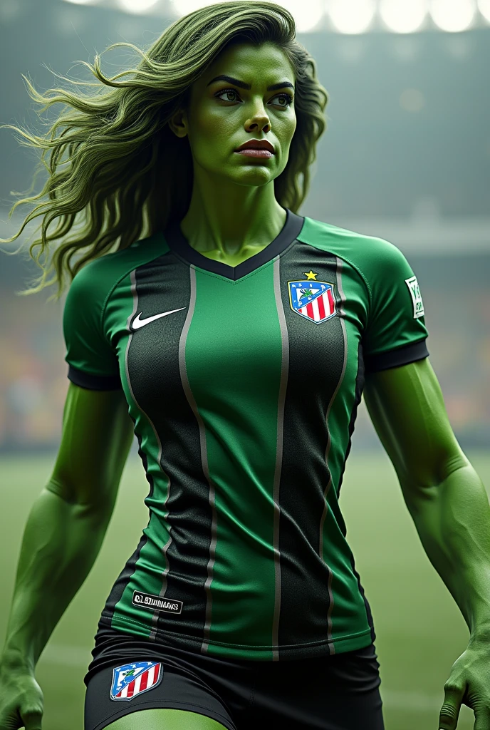 She Hulk wearing the Atlético Mineiro Brazil club shirt