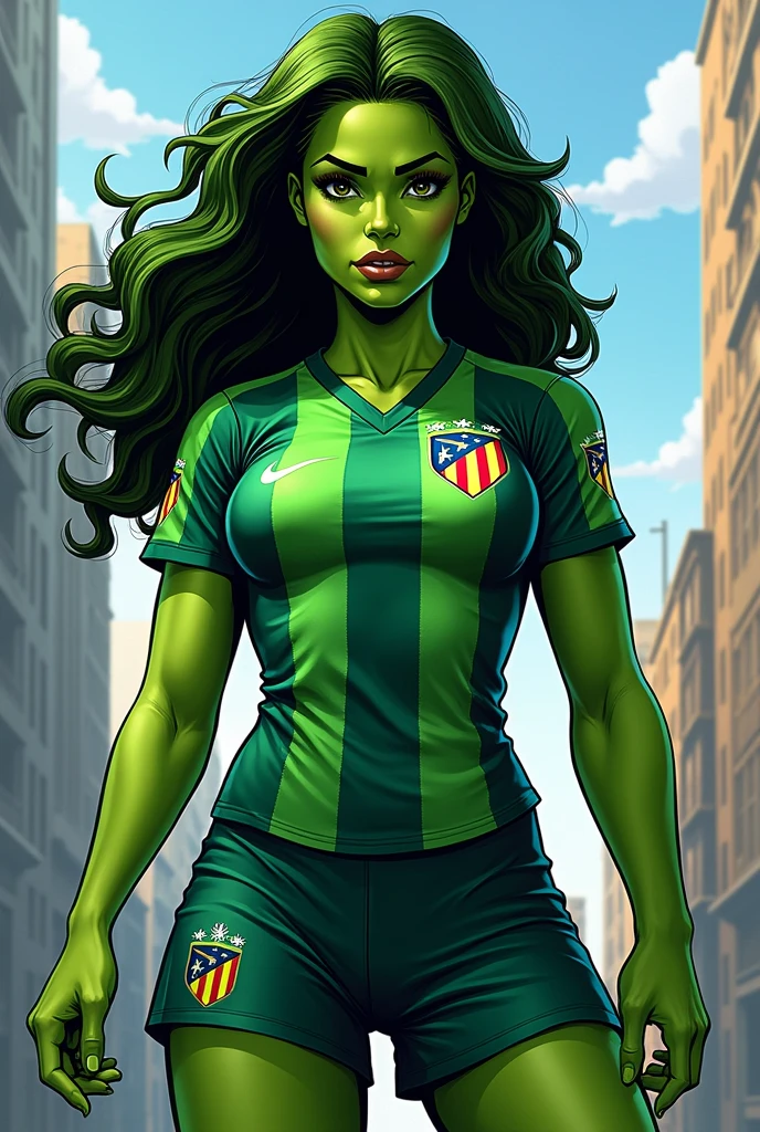 She Hulk com a blusa do, Club Atlético Mineiro, Brazilian football club
