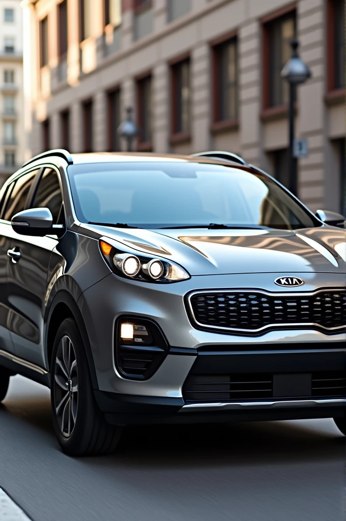Kia sportage gray with black wheels year 2018