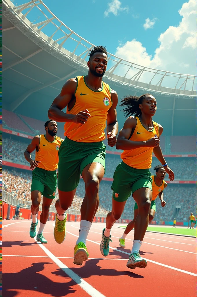 Ivory Coast team in the Olympic games
