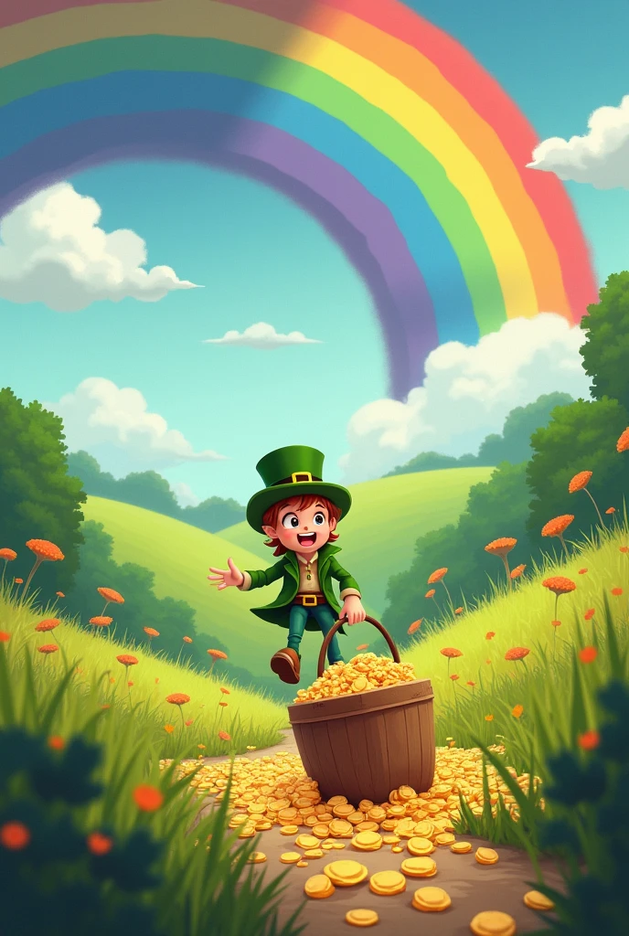 Make a pain in the ass getting a pot of gold at the end of the rainbow, but the pot of gold is actually a bucket of fried chicken