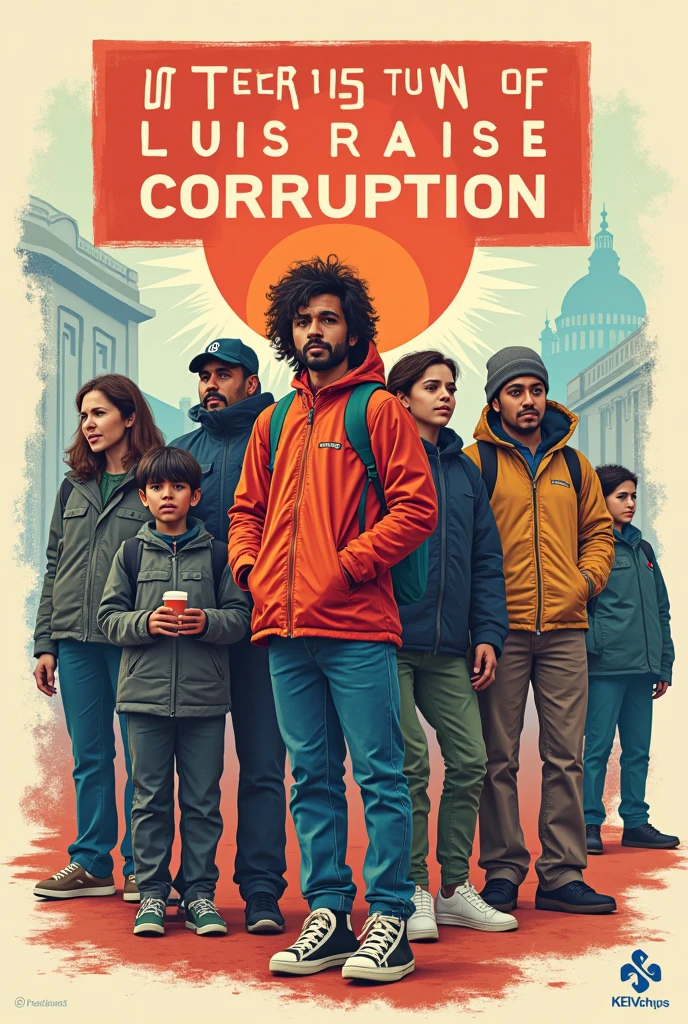 Please prepare a simple action plan for the ANTI-CORRUPTION campaign in the form of a brief presentation of the technical preparation steps and poster design./media that will be used in the action.