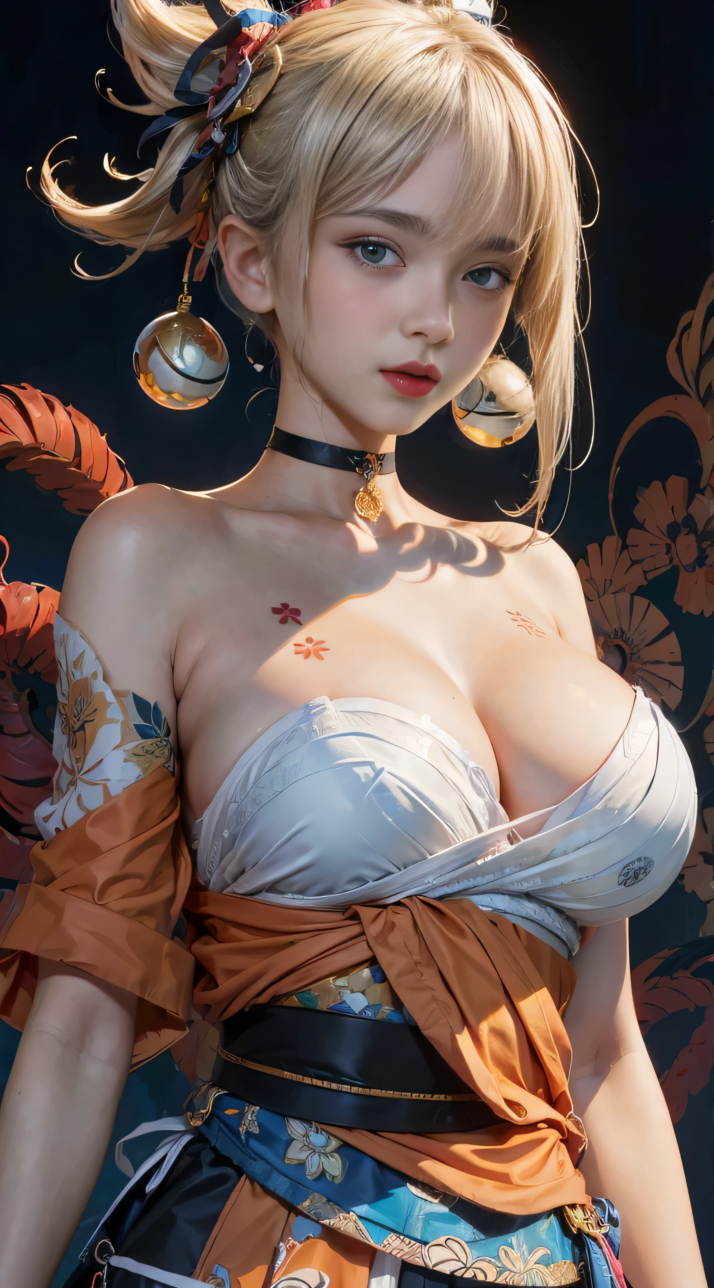 (masterpiece, top quality, best quality, official art, beautiful and aesthetic:1.2), (beautiful face),
extremely detailed,fractal art,colorful,highest detailed,zentangle,(abstract background:1.5)
(1girl:1.3), bright eyes, huge breast, (yoimiyadef)