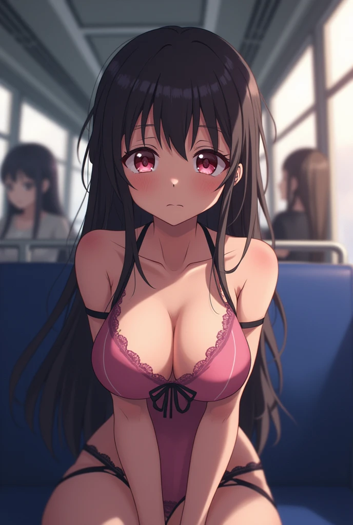 (Lewd girl, imouto:1.4) (pleasure:1.8) , ( molested in a bus door:1.3) , (shoulderless , tired eyes:1.3) , (trapped , tricked
, titties dangling:1.55) , (lewd small:1.7) , (lewd ,nude:1.3), (cute anime:1.25), (pasties:1.0)