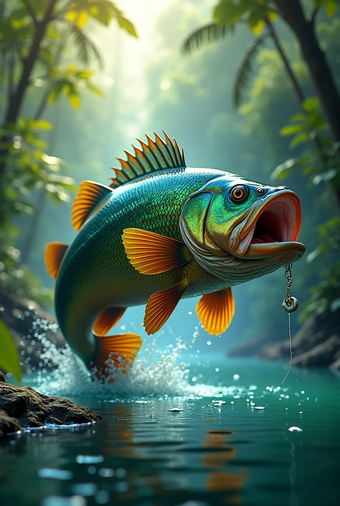 Have a fishing image for a peacock bass profile